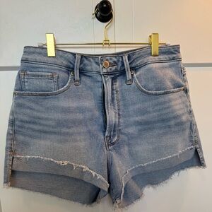 Good American High-Rise Denim Shorts. New without tags